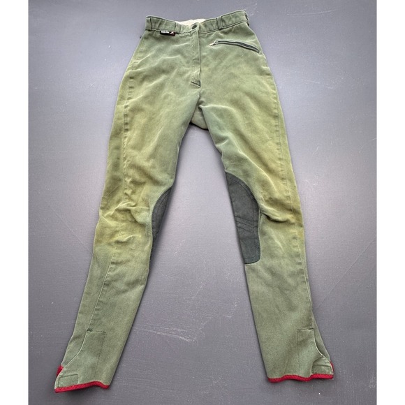 Euro‑Star Reitmoden Riding Breeches Women's 84/30L Olive Green Stretch Full Seat - Picture 1 of 14